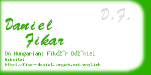 daniel fikar business card
